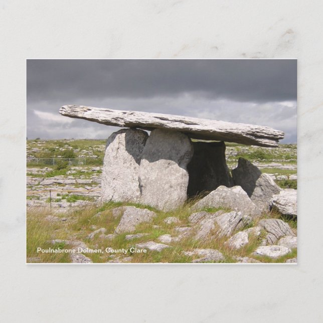 Carte Postale Dolmen de Poulnabrone, comté de Clare (Devant)