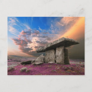 Carte Postale dolmen de Poulnabrone, Comté de Clare, Irlande