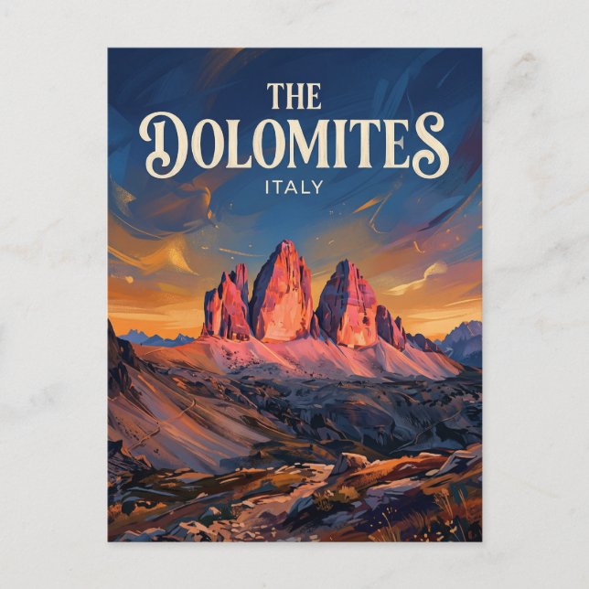 Carte Postale Dolomites Alta Via 1 Italie (Devant)