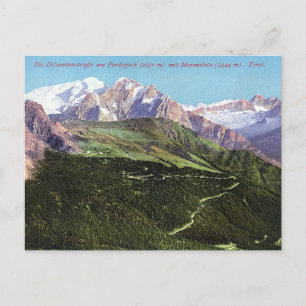 Carte postale Dolomites Carte postale Vintage ital