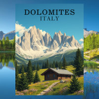 Dolomites Italie Illustration Voyage