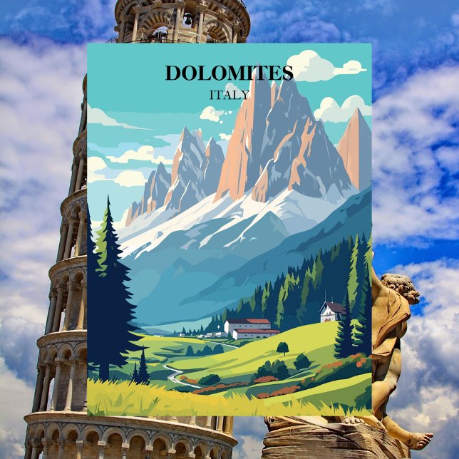 Carte Postale Dolomites Italie Montagnes Voyage (Dolomites, Ital Travel postcard)