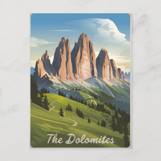 Carte Postale Dolomites Italie vintage