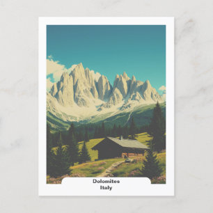 Carte Postale Dolomites, Italie Vintage Alpine