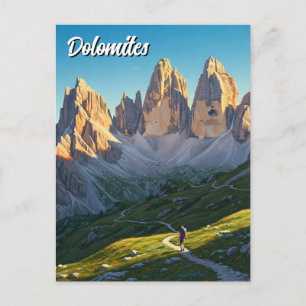 Carte Postale Dolomites Italie Voyage de randonnée