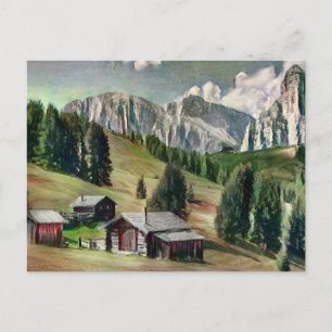Carte postale Dolomites Painting