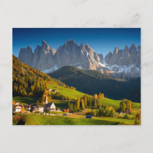 Carte Postale Dolomites village