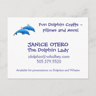 Carte postale Dolphin Lady