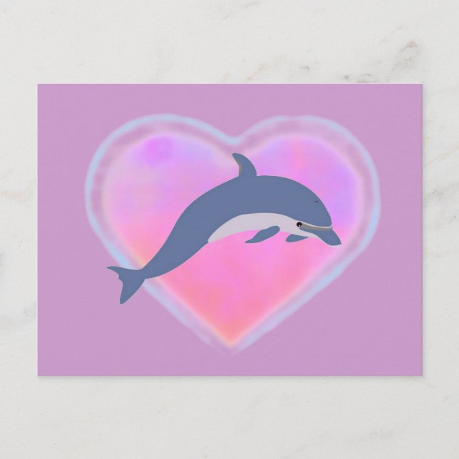 Carte postale Dolphin Love (Devant)