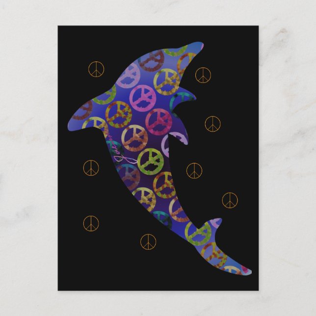 Carte postale Dolphin Peace jeudi (Devant)
