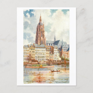 Carte Postale Dom vintage/Cathédrale Francfort Allemagne