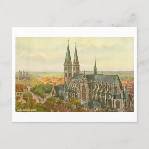 Carte Postale Dom vintage/Cathédrale Halberstadt Allemagne