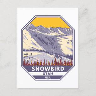 Carte Postale Domaine skiable de Snowbird Hiver Utah
