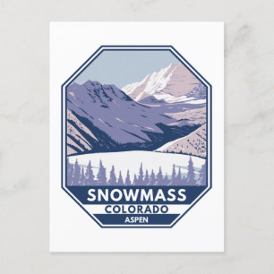 Carte Postale Domaine skiable de Snowmass Hiver Aspen Colorado