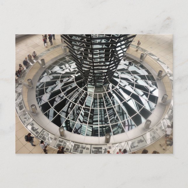 Carte Postale dôme du reichstag vers le bas (Devant)