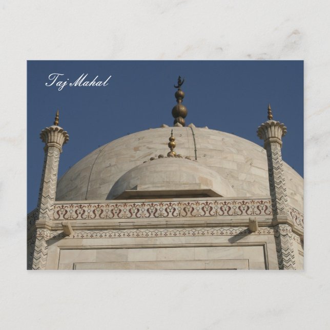 Carte Postale dôme taj (Devant)