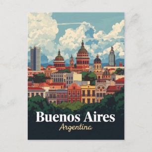 Carte Postale Dômes architecturaux de Buenos Aires