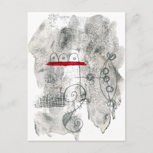 Carte postale dominante - Art abstrait raffiné (Devant)