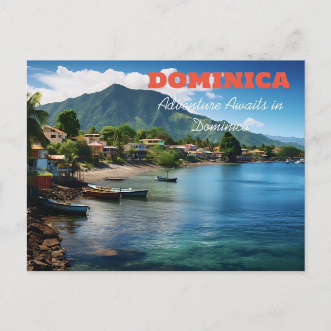 CARTE POSTALE DOMINICA ADVENTURE ATTEND (Devant)