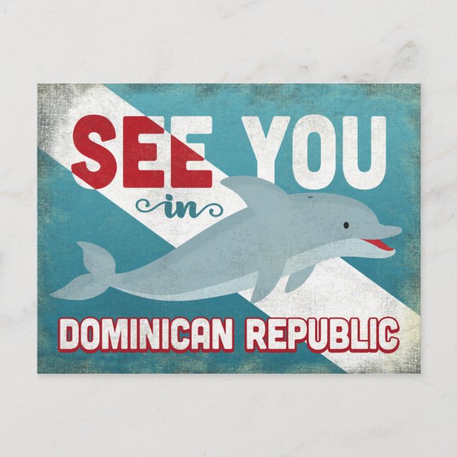 Carte Postale Dominican Republic Dolphin (Devant)