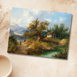 Carte Postale Dominik Schufried Un paysage montagneux avec...