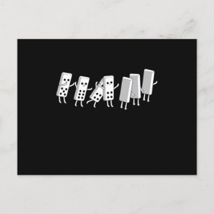 Carte Postale Domino Fall Dominoes Carreaux Puzzler Jeu cadeau