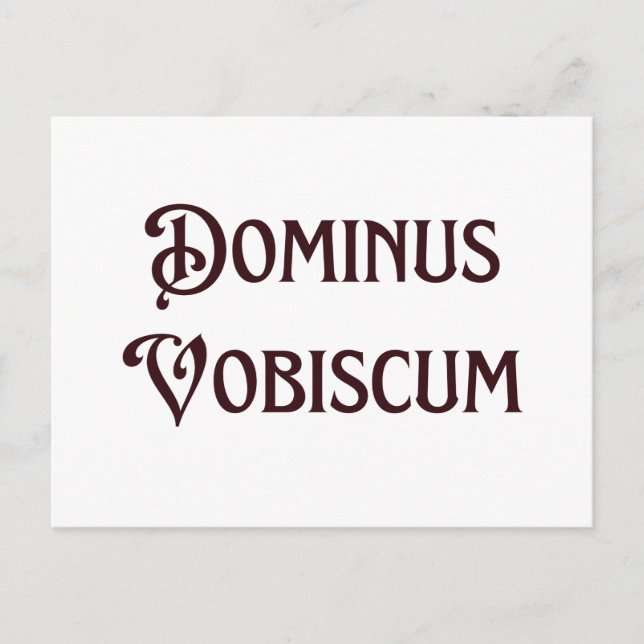 Carte Postale Dominus Vobiscum Que le Seigneur soit avec vous ca (Devant)