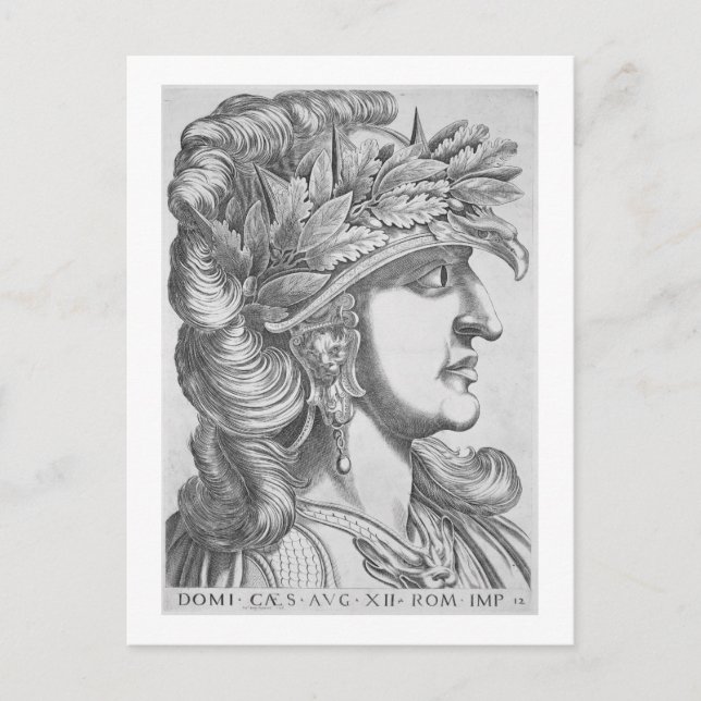 Carte Postale Domitian Caesar (51-96 ap. J.-C.), 1596 (gravure) (Devant)