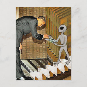 Carte Postale Don Alien à Obama