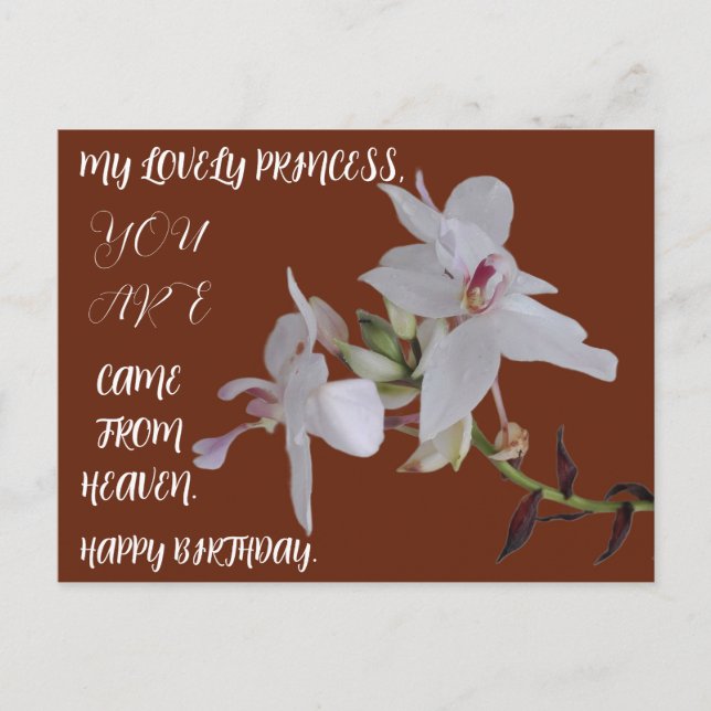 CARTE POSTALE DON DE FLEURS ANNIVERSAIRE POUR LA FILLE AMIE SOEU (Devant)