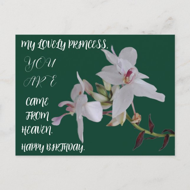 CARTE POSTALE DON DE FLEURS ANNIVERSAIRE POUR LA FILLE AMIE SOEU (Devant)