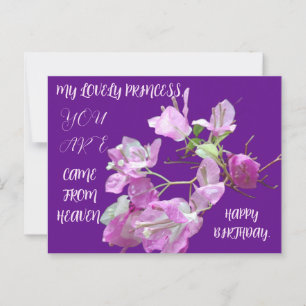 CARTE POSTALE DON DE FLEURS ANNIVERSAIRE POUR LA FILLE AMIE SOEU