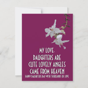 CARTE POSTALE DON DE FLEURS POUR LA JOURNÉE DES FILLES
