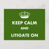 Don d'un avocat/étudiant en droit "Gardez le calme