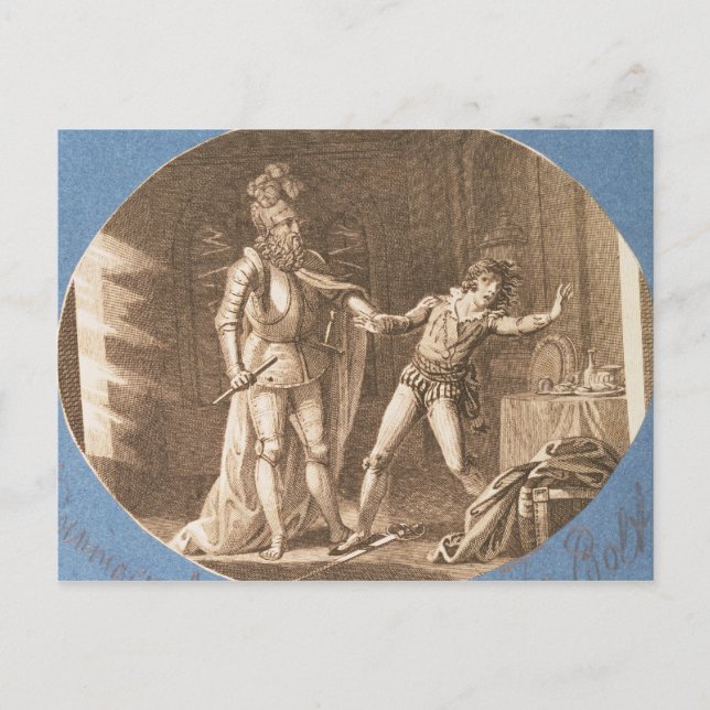 Carte Postale Don Giovanni et la statue du Commandantore (Devant)
