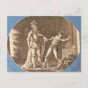 Carte Postale Don Giovanni et la statue du Commandantore