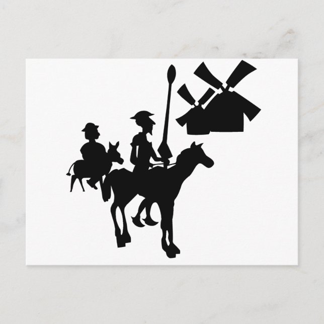 Carte Postale Don Quichotte (Devant)