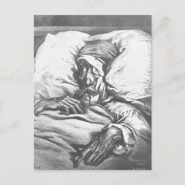 Carte Postale Don Quichotte blessé (Devant)