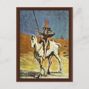 Carte Postale Don Quichotte Et Sancho Panza De Daumier Honoré (B