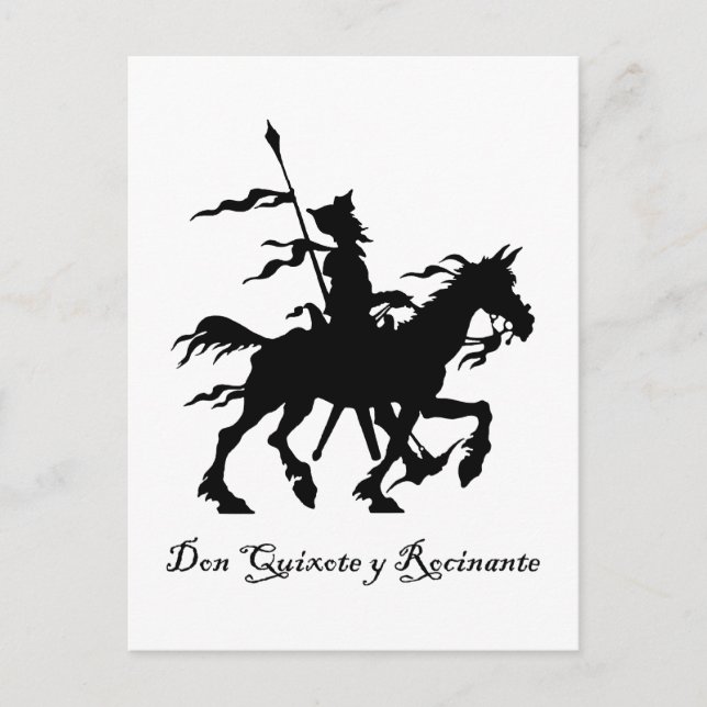 Carte Postale Don Quichotte Repart (Devant)