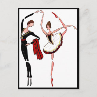 CARTE POSTALE DON QUIXOTE BALLET POSTCARTE, BALLET DANSEURS COUP