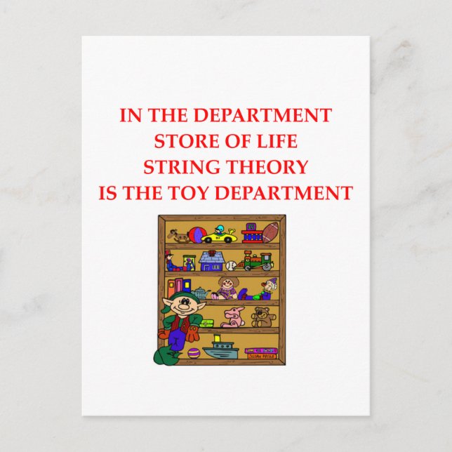 Carte Postale don théorie STRING (Devant)