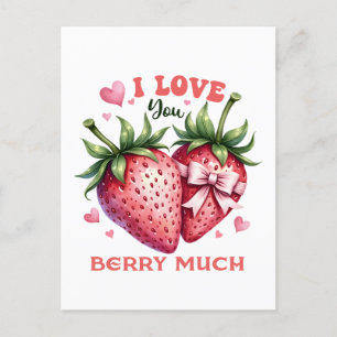 Carte Postale Don Valentine Je T'Aime Beaucoup Berry