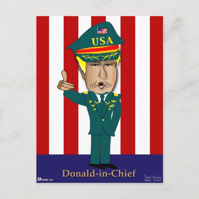Carte Postale Donald-en-chef (Devant)