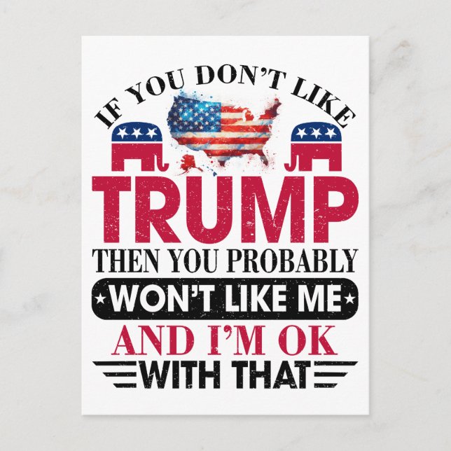 Carte Postale Donald Trump (Devant)