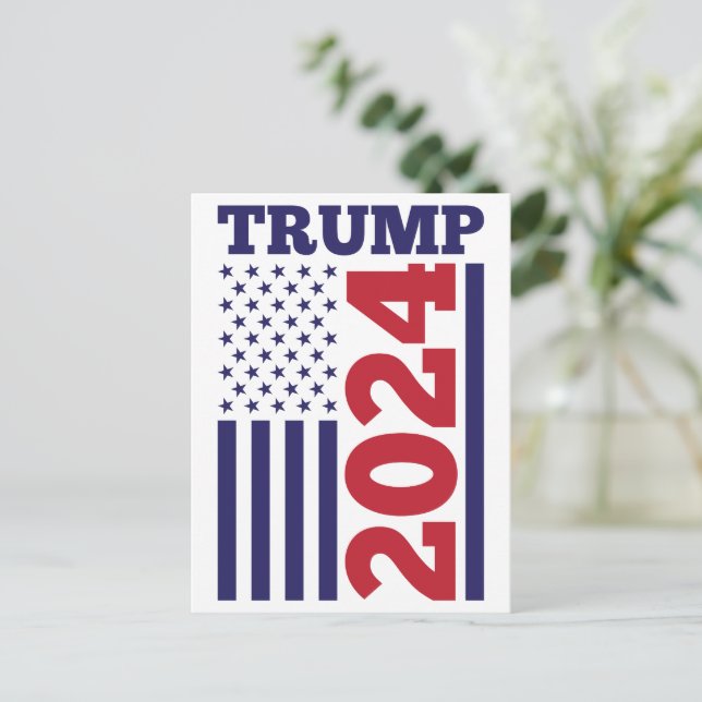 Carte Postale Donald Trump (Debout devant)