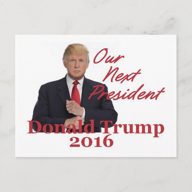 Carte postale Donald TRUMP 2016 (Devant)