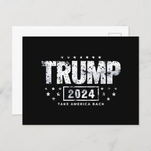 Carte Postale Donald Trump 2024 redonne l'élection américaine