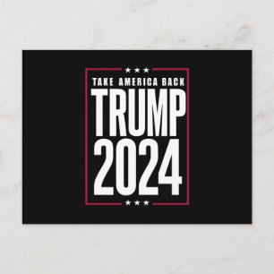 Carte Postale Donald Trump 2024 Reprenez l'Amérique Élection