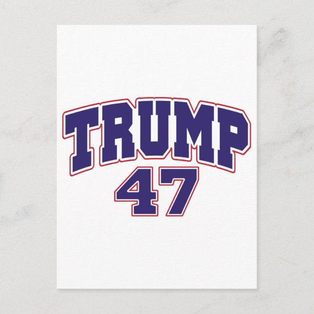 Carte Postale Donald Trump 47 (Devant)
